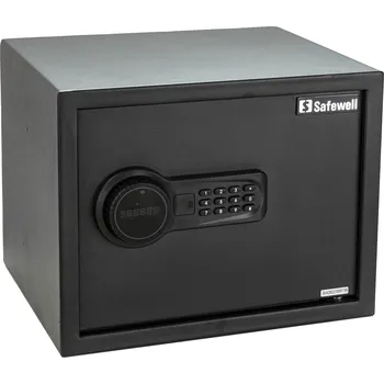 Trezor SAFEWELL Elektronický sejf 26,9l, černý