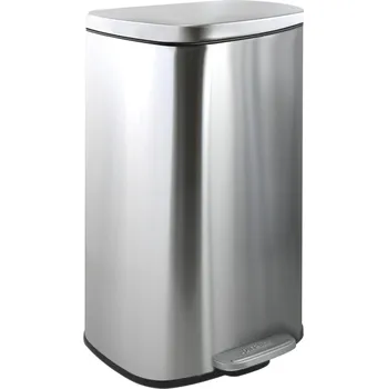 Odpadkový koš Spirella pedálový odpadkový koš Akira, kartáčovaná nerez ocel, soft-close, 50 l