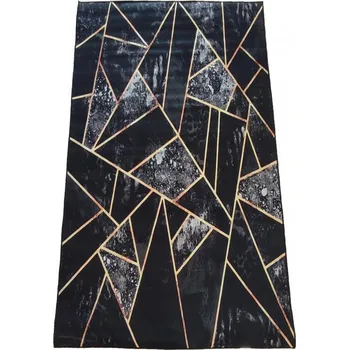 Koberec 4sleep Kusový koberec Black & Gold 16 - 60 × 100 cm