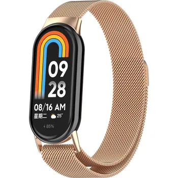 Příslušenství k chytrým hodinkám Eternico Elegance Milanese pro Xiaomi Smart Band 8 / 9 / 10 rose gold