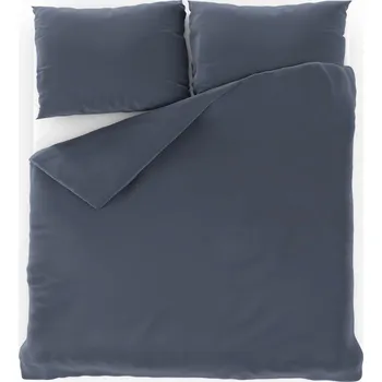 Povlečení Kvalitex Saténové francouzské prodloužené povlečení LUXURY COLLECTION, 240 × 220, 70 × 90 cm šedé