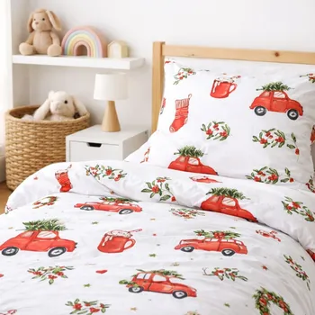 Povlečení HOMLA Povlečení z mikrovlákna vánoční motiv 160x200 cm