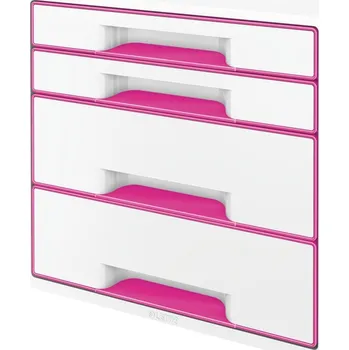 Zásuvkový kontejner LEITZ WOW CUBE růžový