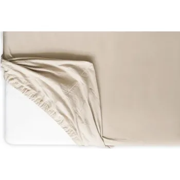 Prostěradlo Hedda Jersey Lycra premium prostěradlo béžové, 200 × 220 cm