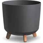 PROSPERPLAST Květináč GRACIA TUBUS, 29.8 x 29.8 x 28.5 cm, antracit