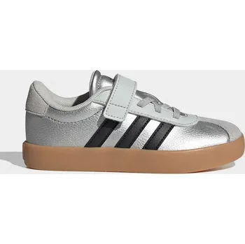 Chlapecké tenisky Dětské kožené tenisky adidas VL COURT 3.0 IH3958 stříbrná SLV, EUR 31.5