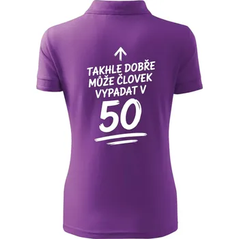 Takhle dobře může vypadat člověk v 50 - Polokošile dámská Pique Polo - L ( Fialová )