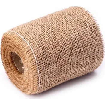Vánoční dekorace DuraHome Jutová stuha 10 cm / 5 m