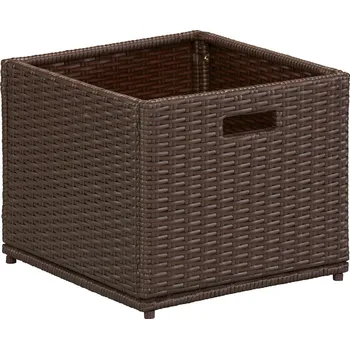 Úložný box Merxx Úložný box malý, hnědý, ocel / plastové pletivo