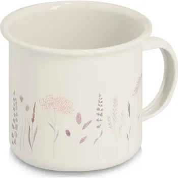 ZELLER Kovový hrnek motiv Květiny 320 ml, 9 × 8 cm