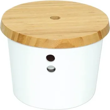Dóza na potraviny Kesper Plastová dóza 21 cm, s bambusovým víkem
