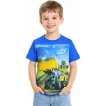 Chlapecká trička s nakladačem MC9862 Velikost: 98, Barva: Modrá
