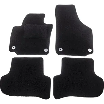 Autodoplněk ACI textilní koberce pro ŠKODA YETI 09- černé (pro kulaté příchytky) sada 4 ks