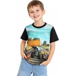 Chlapecká trička s nakladačem MC9862 Velikost: 122, Barva: Šedá