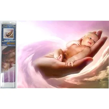 Diamantové malování NORIMPEX Dítě na dlani 30 × 40 cm