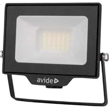 AVIDE Prémiový ultratenký LED reflektor černý 20 W 2000 lm, studená, s přípravou na čidlo
