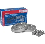 H&R rozšiřovací podložky šířka 2 × 20mm - Audi S6 4F C6, stříbrné, včetně šroubů