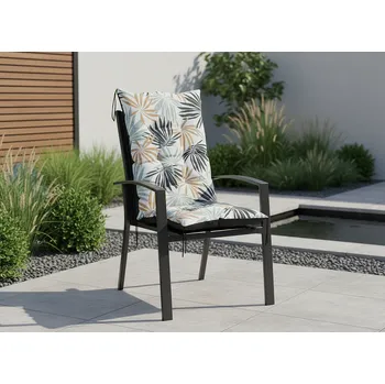 Podsedák Zahradní prošívaný podsedák na židli s opěrkou 50x50x80 cm CALLUM vzor 134 Mybesthome