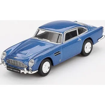 autíčko Aston Martin DB5 1965 Modrý RHD Pravostranné Řízení 1:64 - MiniGT Aston Martin DB5 - model auta