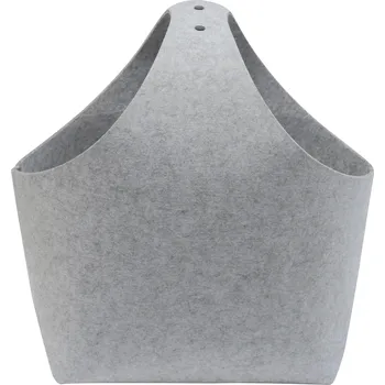 J.A.D. TOOLS Koš na dřevo plsťový světle šedý 36 × 22 × 47cm