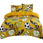 Excellent 3dílná souprava povlečení 135 × 200 cm, žlutá - Foot Ball