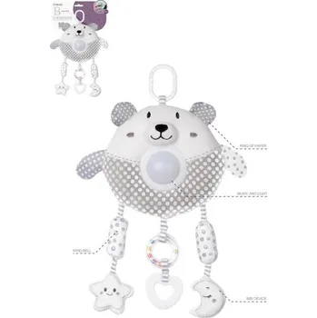 Autosedačka Plyšový medvídek na kočárek se zvuky