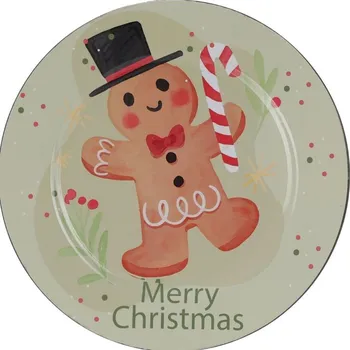 Vánoční dekorace Excellent Houseware Podložka s potiskem kresleného perníku, 33 cm