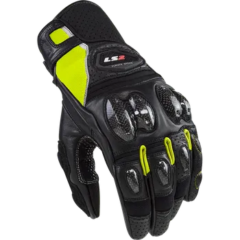 LS2 SPARK 2 LEATHER MAN GLOVES BLACK H-V XL
