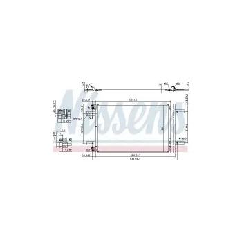 Chladič motoru Chladič klimatizace NISSENS 940458