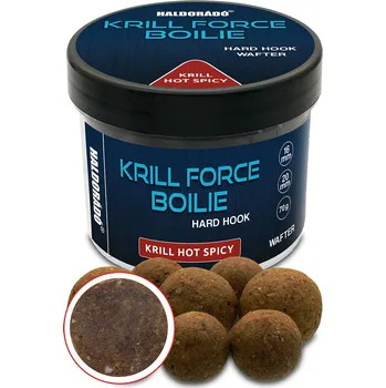 Boilies Haldorádó Wafters Krill Force Hard Hook Boilies 16/20 mm Krill Hot Spicy