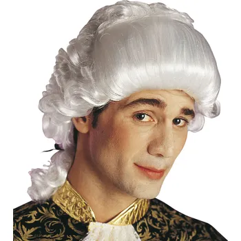 Karnevalová paruka Widmann Paruka historická Casanova bílá