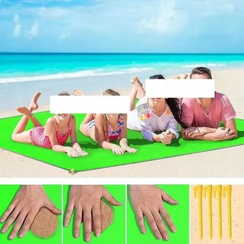 Pikniková deka Plážová Podložka Pikniková Deka velká, skládací, 200 x 200 cm