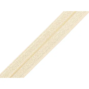Textilní guma Lemovací pruženka půlená šíře 16 mm Varianta: 7 krémová, Balení: 5 m