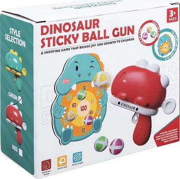 Dětská zbraň ISO 26333 Dinosauří střelecká sada s terčem