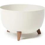 LAMELA Květináč ROMA, průměr 47 cm, mísa na nožkách, krém