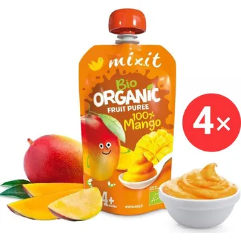 Mixit BIO ovocná kapsička - 100% Mango 4× 120 g