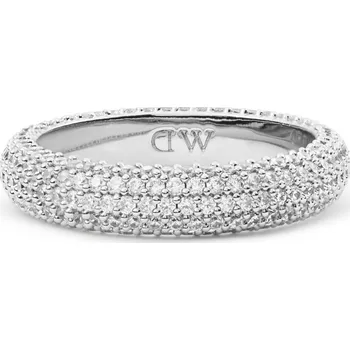 Šperk Daniel Wellington Dámský prsten Pavé DW00401676, stříbrná barva