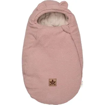 Fusak Baby Nellys Teploučký fusak Beránek exclusiv, 85 × 50 cm, pudrově růžový