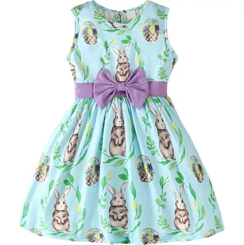 Dámské šaty Baby - Smile Šaty s mašlí vel. 104 - Zajíček