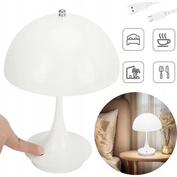 Lampička Noční Lampa Stolní Kancelářská Moderní LED Lampa Bezdrátová Dotyková