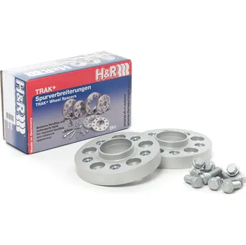 Tuning H&R rozšiřovací podložky šířka 2 × 22,5mm - Mini Cooper SD F56, stříbrné, včetně šroubů