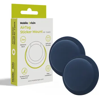 Mobile Origin Airtag Sticker Mount A2 2 Pack Blue