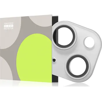 Tempered Glass Protector pro iPhone 15 / 15 Plus / 14 / 14 Plus, stříbrná