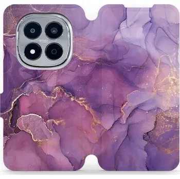 Mobiwear Flip pouzdro pro Xiaomi Redmi Note 15 Pro+ 5G fialový mramor