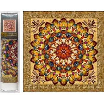 Diamantové malování Norimpex 7D Zlatá mandala 30× 30cm