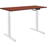 AlzaErgo Table ET2 bílý + deska 120x80cm lamino kaštan