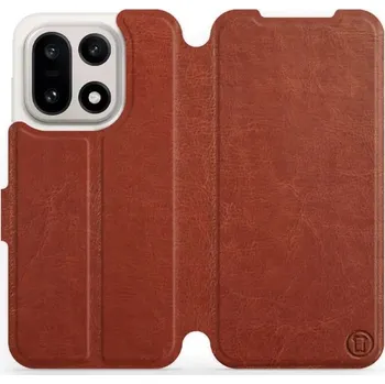 Mobiwear Flip pouzdro pro OnePlus 15 hnědé a šedé