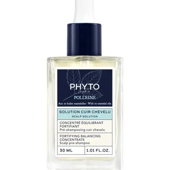 Šampon Phyto Polleine Fortifying Balancing Concentrate před-šamponová péče pro mastnou pokožku hlavy 30 ml