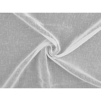 Záclona / voál s olůvkem se strukturou připomínající len šíře 300 cm