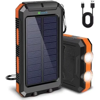 Powerbanka Solární powerbanka s kapacitou 26800 mAh, voděodolná, 55W rychlé nabíjení, LED